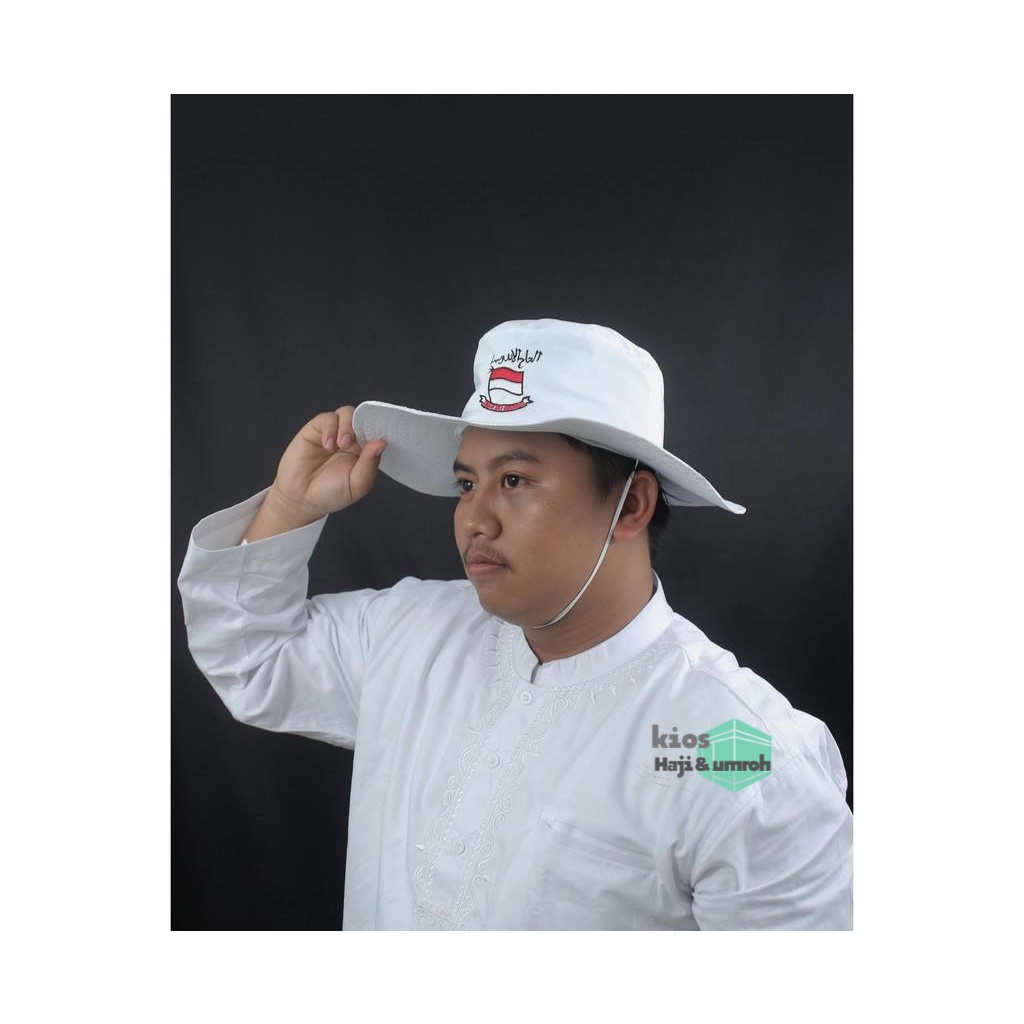 Topi Bundar Haji dan Umroh Pria Putih