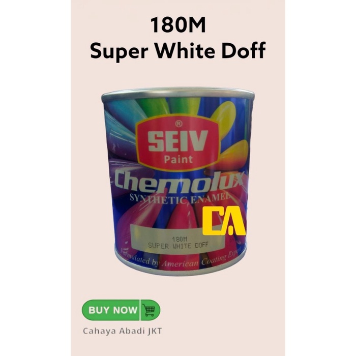 Cat Minyak Kayu Besi SEIV 180M Super White DOFF 200ml