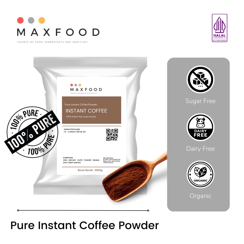 

Bubuk Kopi Instan / Instant Coffee Powder / bubuk kopi tanpa ampas 1KG