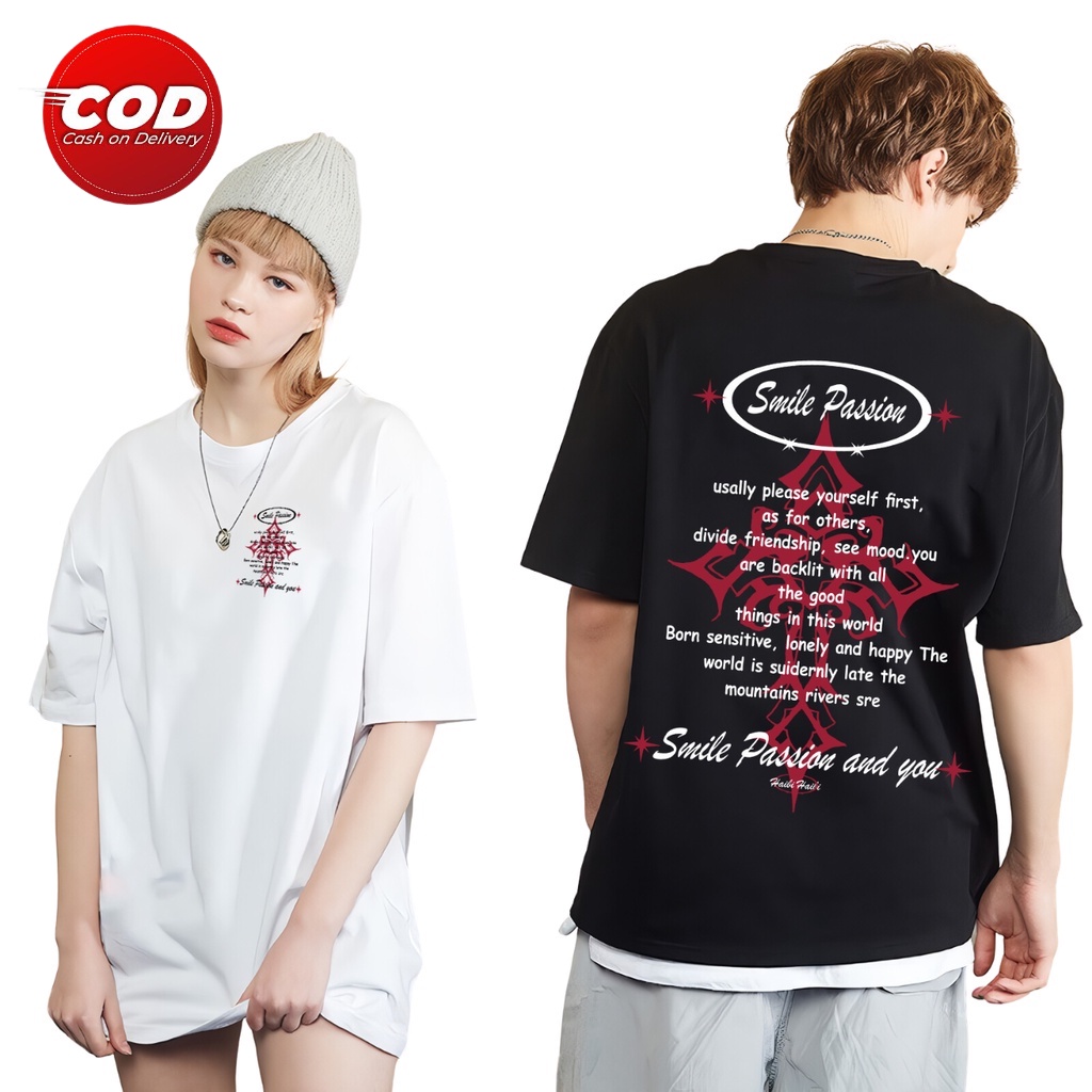 ( PROMO COD ) Kaos Distro Keren / Kaos Kekinian / Baju / SMILE PASSION / Kaos Kekinian / Baju keren 