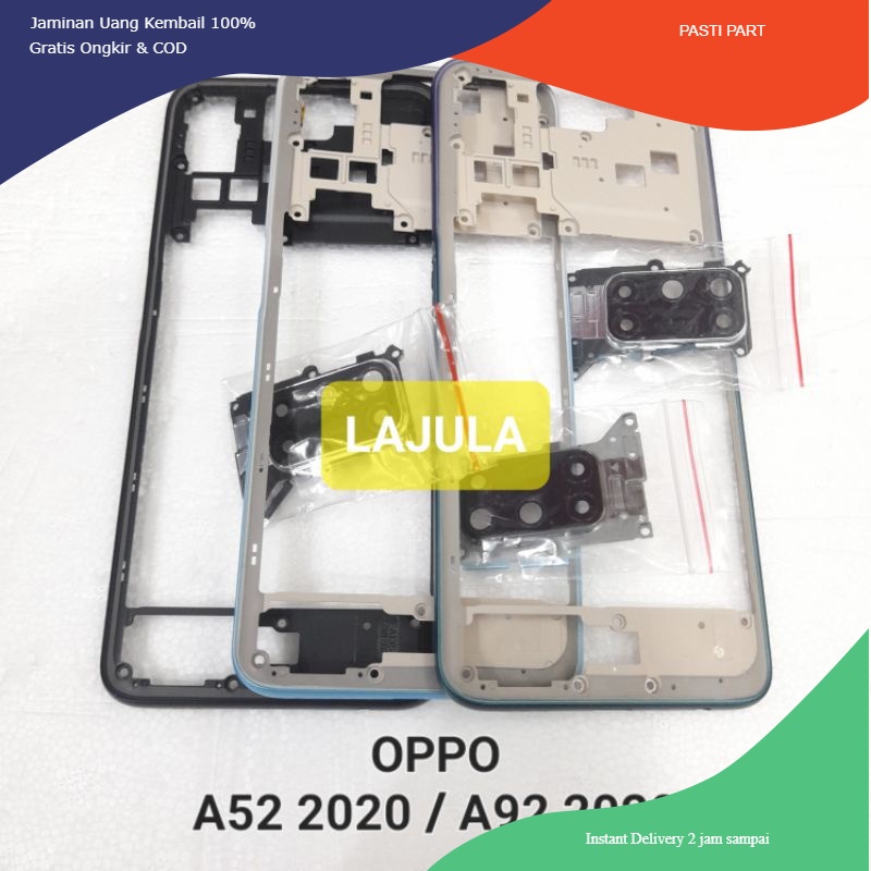 bezel bezzel tutup mesin tulang samping oppo a52 / a92 oppo a92 2020 / a52 2020