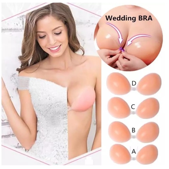 Silikon Bra Tanpa Tali Bra Tempel / Bra Party / Bh Silicon Bra Wedding Invisible Push Up Bra Tebal /