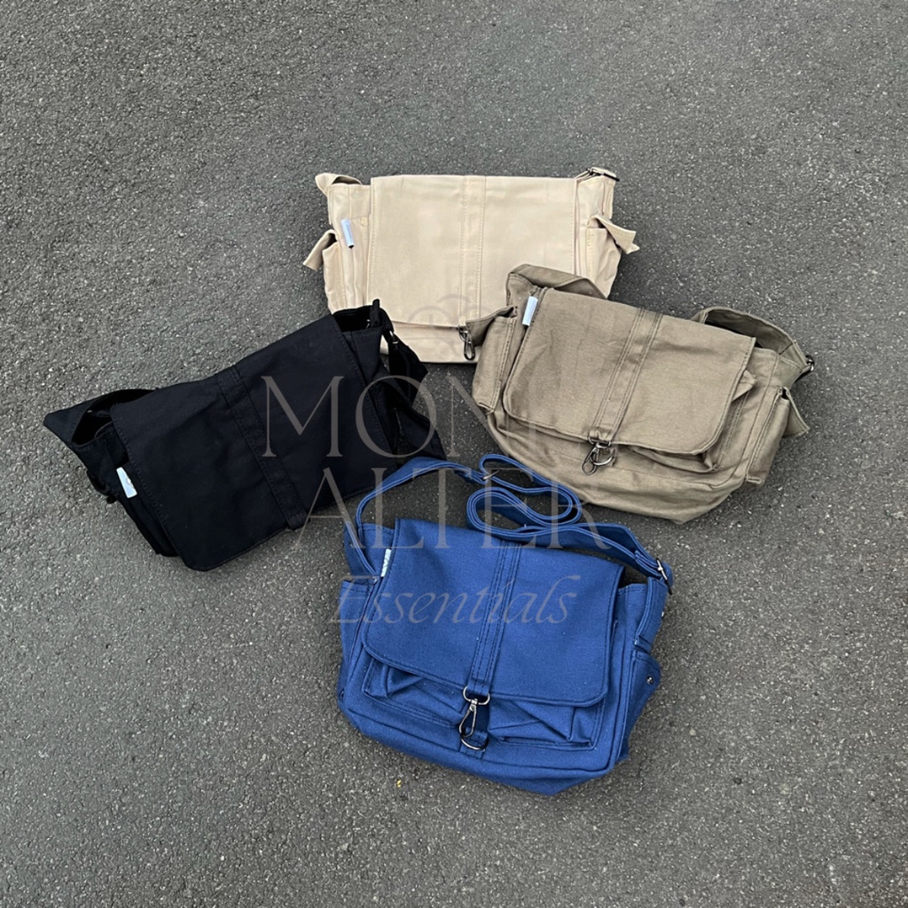 RH64IK Money Alter - Megan Y2k Bag / Tas Slempang Kanvas Military Bag