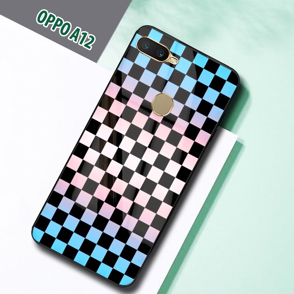 Softcase Glass Kaca [SF107] OPPO A5S/A12/A11K Terbaru Casing Handphone-Pelindung Handphone-Aksesoris