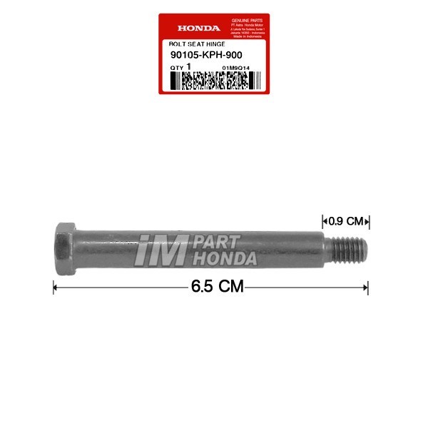 90105-KPH-900 Baut Engsel Jok Bagasi Karisma Supra X 125 Vario 125 Old