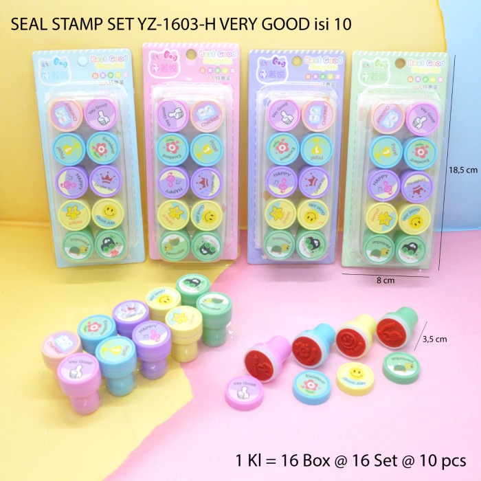 

stempel / seal stamp set motif very good isi 10 -yu85