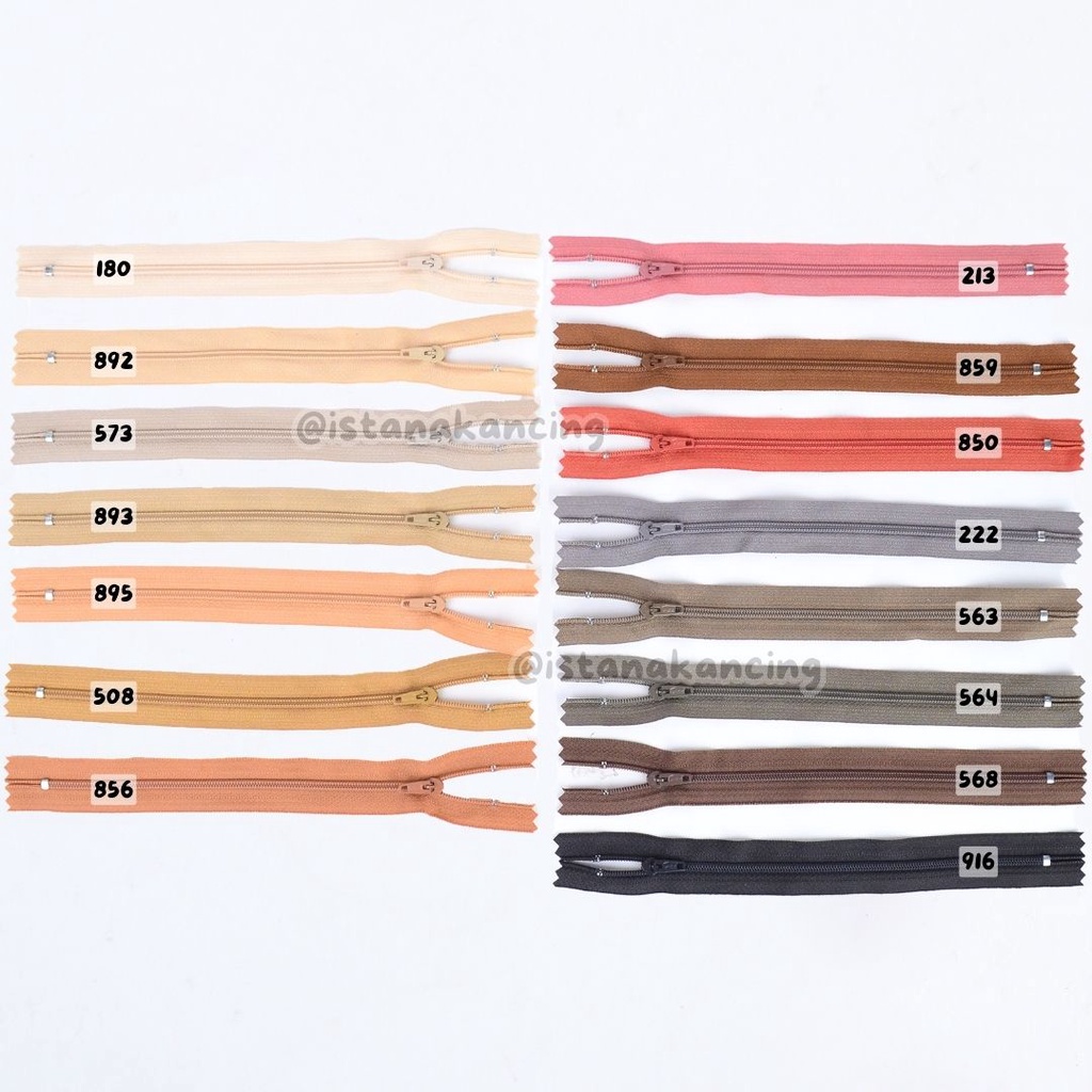 Resleting Celana ECERAN | Resleting Celana 8 inch YKK CFC Strip G | Istana Kancing