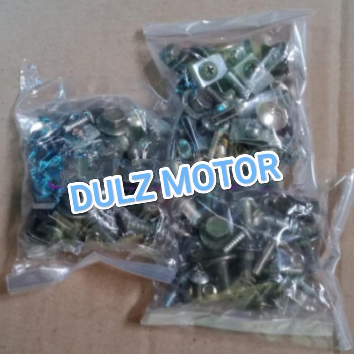 Baut Full Set Body - Bodi Honda Supra X 125 Fi Baut motor lengkap