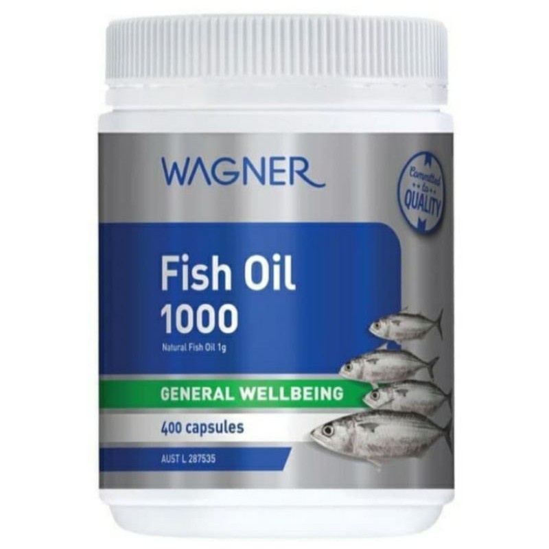 【COD】 Wagner Fish Oil 1000 Omega 3 -400 kapsul