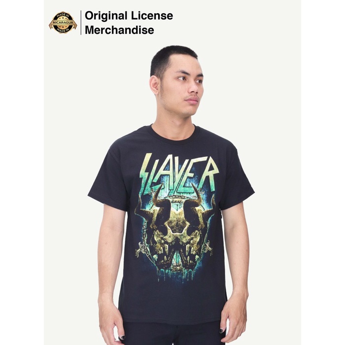 Kaos Baju Import Terbaru Pria Wanita Band Metal Musik SLAYER Original Daemonic Twin