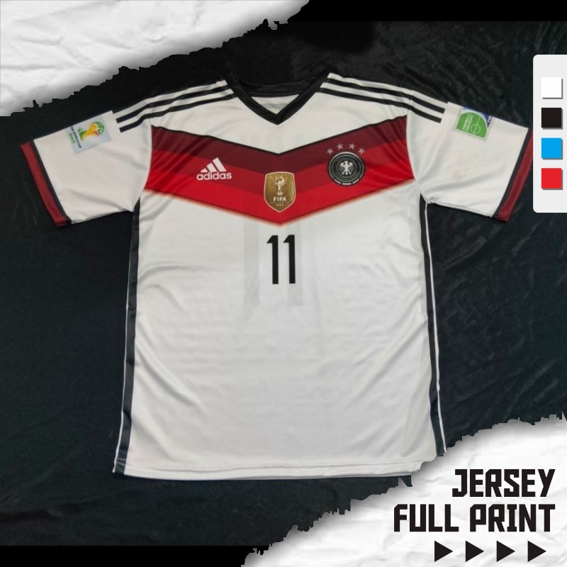 Jersey Jerman Germany 2014 Home Full Printing Custom
