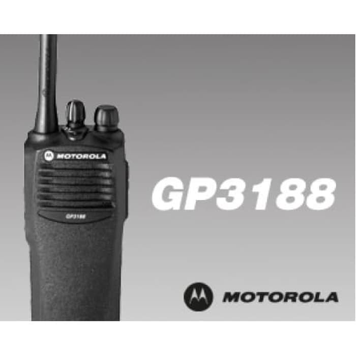 [AN] Motorola GP3188 UHF 400-438 HT Analog Ori Baru Stok Lama GP-3188 Radio