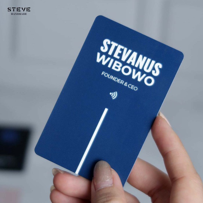 Smart Business Card Classic Kartu Nama Digital RFID Custom Logo Nama - Print