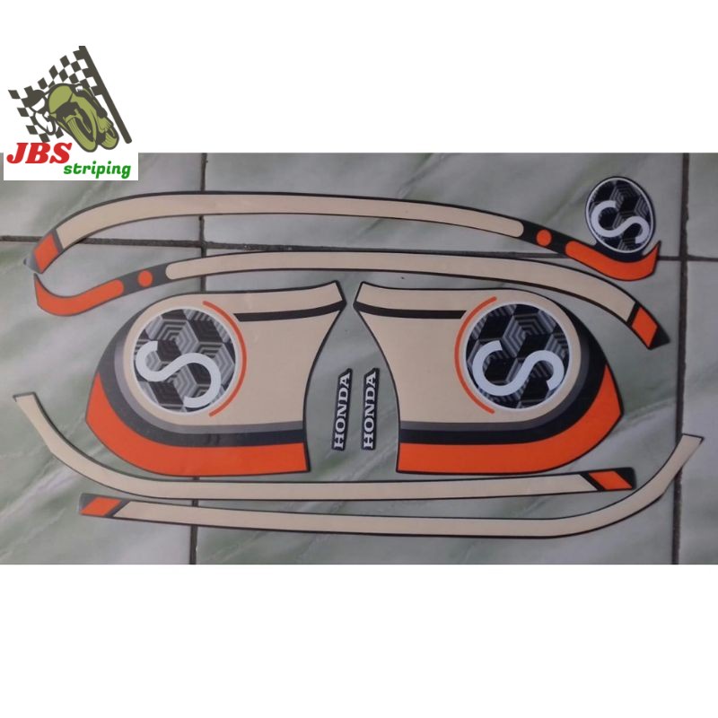 striping scoopy scopy stiker honda scoopy fi fashion thn 2020 2021 biru doff