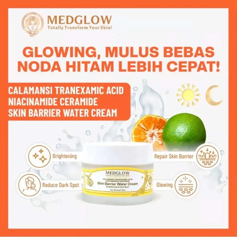 Medglow Clinic Calamansi Tranexamic Acid Niacinamide Ceramide Skin Barrier Water Cream | 50 G
