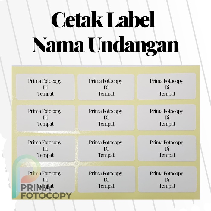 

Print Label Nama Undangan 103 Nikahan Syukuran Sunatan Cepat Murah