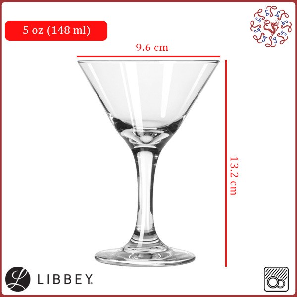 LIBBEY Martini Cocktail Glass / Gelas Koktail Kaki 148 ml 3771