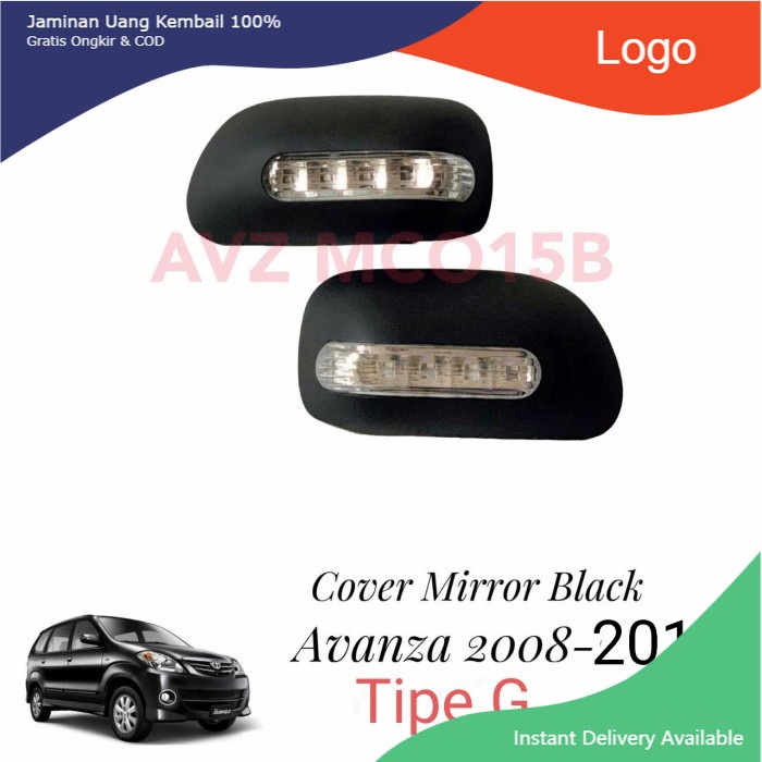 Cover spion hitam doff lampu Avanza new vvti G 2008-2011. Aksesoris mobil