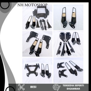 BRACKET SPION UNIVERSAL WINGLET CNC 250FI R25 NMAX OLD NEW XMAX 23 ADV