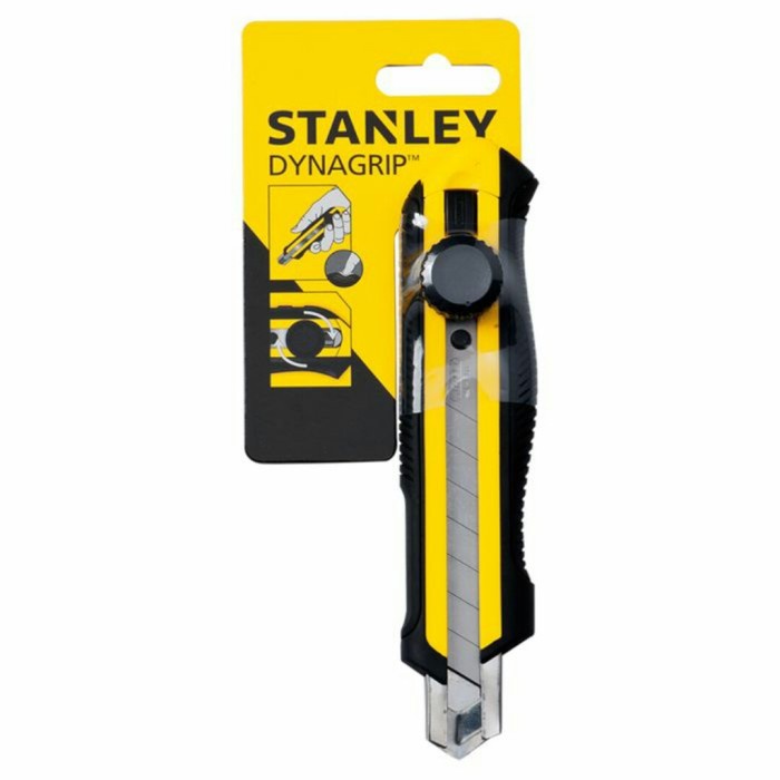 

Stanley STHT10425 Pisau Cutter 25 mm Dynagrip Snap Off Knife 25mm