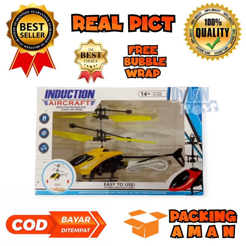 PROMO BISA COD 805B MAINAN ANAK HELICOPTER DENGAN CONTROL SENSOR TANGAN BISA TERBANG