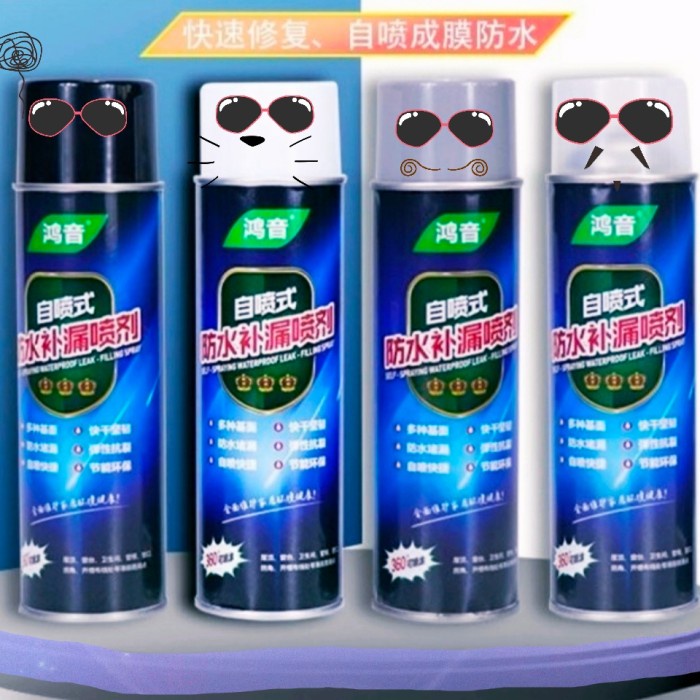 

spray anti bocor waterproof leak 700ml tahan air ori termurah - Hitam