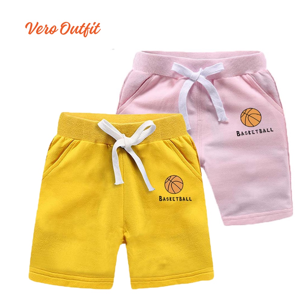 Celana Kolor Pendek Short Pants Laki Laki Perempuan Cowok Cewek Ukuran Anak Usia 4 5 6 7 8 9 10 11 1