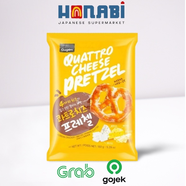 

Gugen Quattro Cheese Pretzel Snack 150g - Snack Rasa Keju Made In Korea