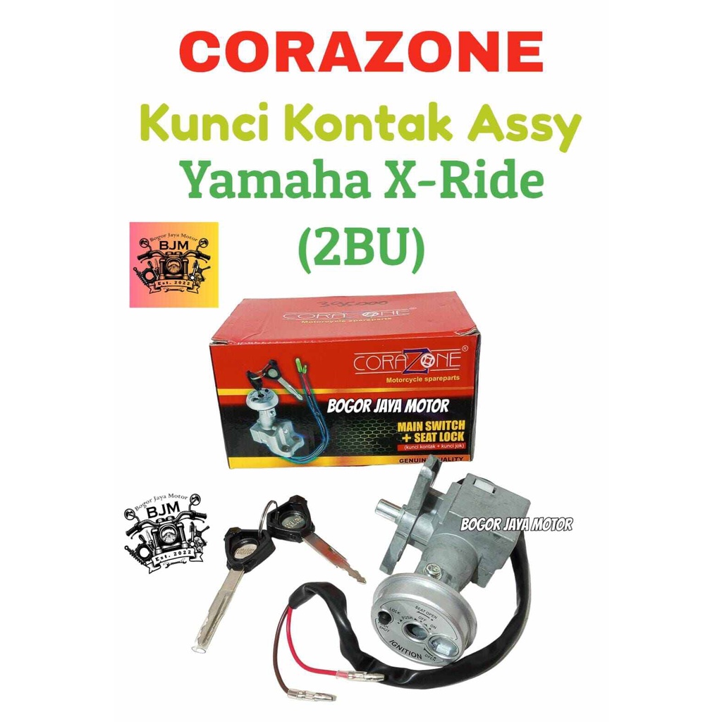 1 SET CORAZONE KUNCI KONTAK ASSY YAMAHA X-RIDE KUNCI KONTAK MURAH MOTOR XRIDE X RIDE MAIN SWITCH SEA