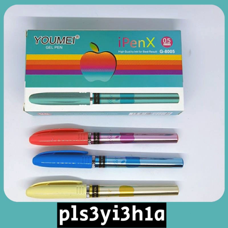 

BALLPOINT PULPEN GEL YOUMEI IPENX 12PCS GROSIR