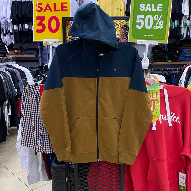Jaket Ripcurl Anti Series Navy Gold Hoodie Original