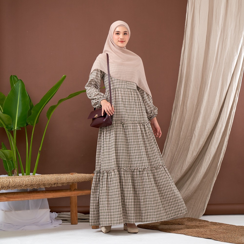 Le Khari Lituayu Gamis Katun Gamis Busui Gamis Homedress Size S - XL-6