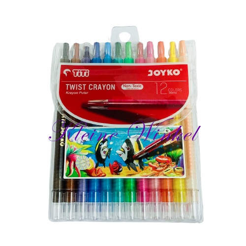 

Crayon Putar Joyko 12 warna TWIST CRAYON