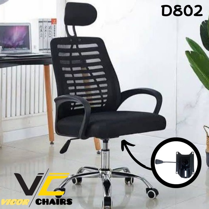 

Ready Kursi gaming,kursi manager,kursi staff,kursi kantor - D802 Hitam, Polos