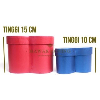 

12 CM x 15 CM & 18 CM x 21 CM Bloom Box Love Hati Kotak Bentuk Ha - KECIL, Putih