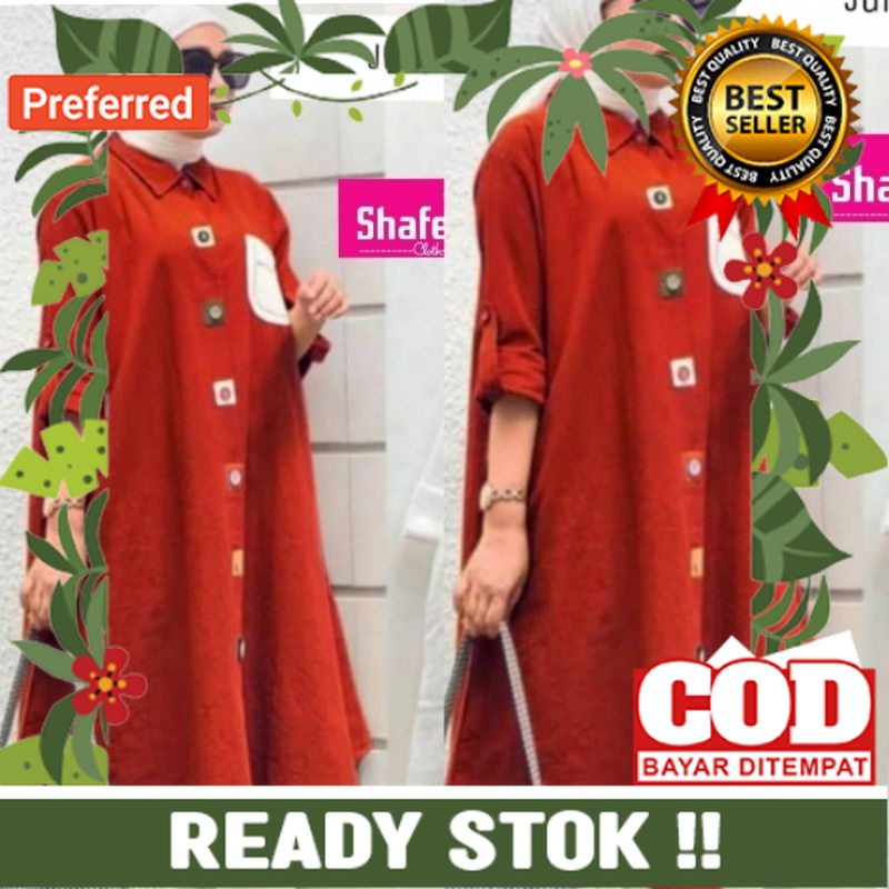 Marbel Tunik Atasan Wanita Jumbo LD 100 130 Terbaru Kekinian Tunik Kemeja Wanita Jumbo  Bahan Katun 
