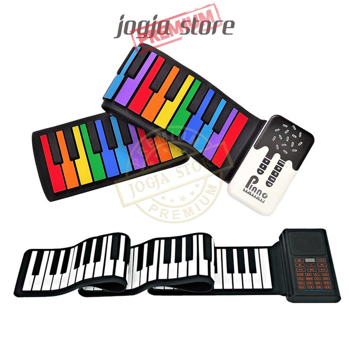 Piano Roll Portable Piano Elektrik 49/61 Nada Piano Silicone Portable