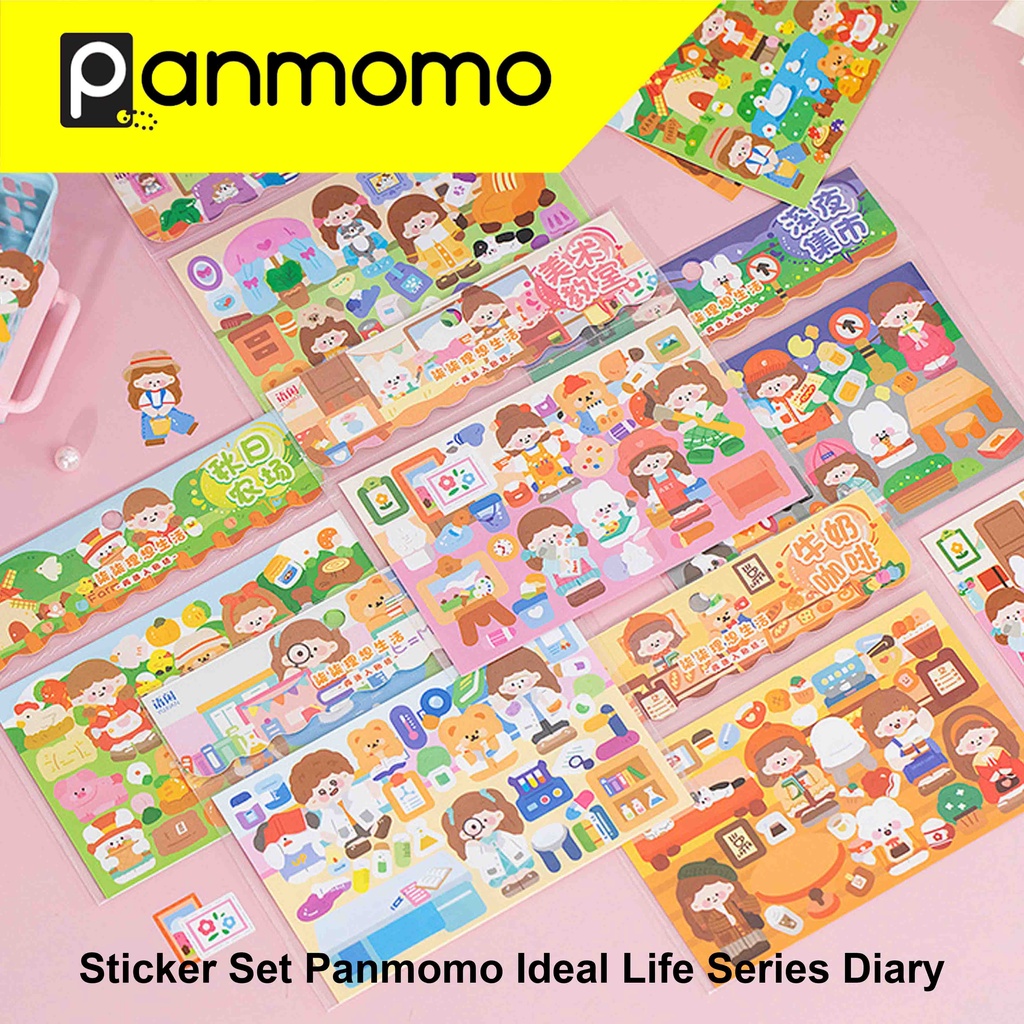 

Panmomo Sticker Set Ideal Life Series Diary YXTV005