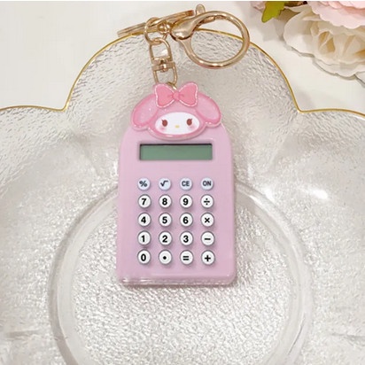 

Gantungan Kunci Kalkulator Mini Sanrio Mini Calculator Keychain - MELODI