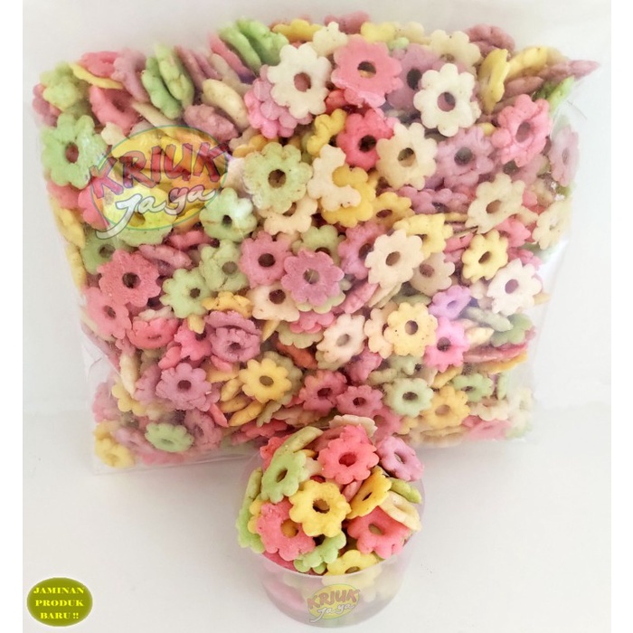 

[BEST SELLLER] KUALITAS TERBAIK - Kerupuk SAKURA MINI Warna Warni Murah