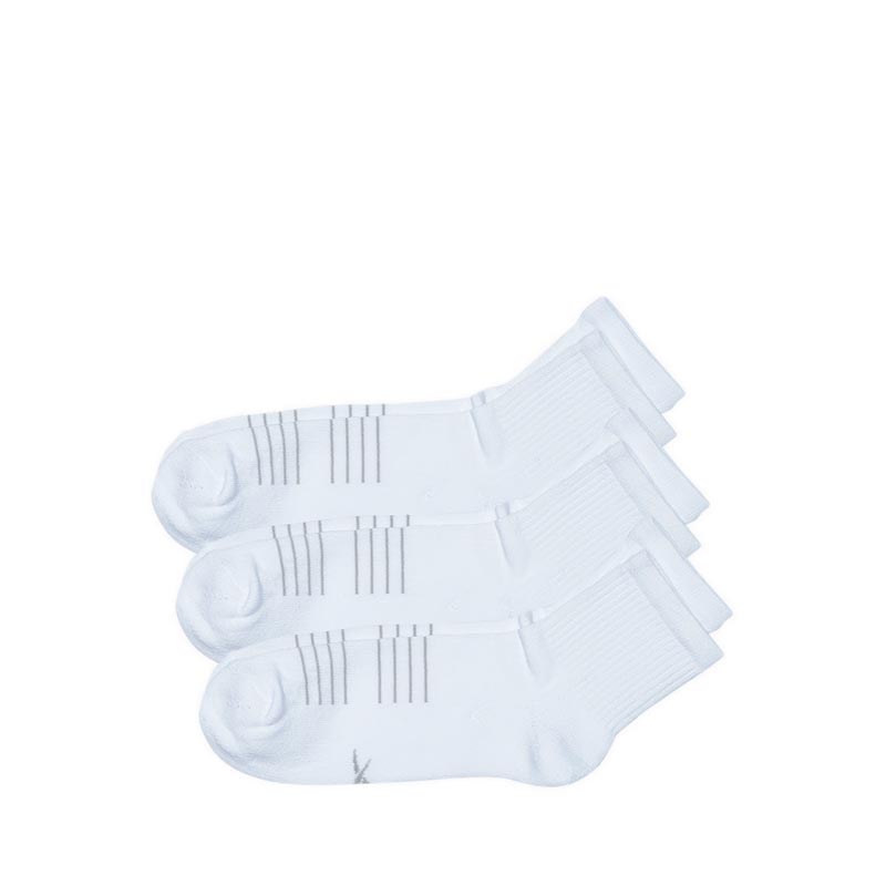 Reebok 3PR Quarter Men's Socks - White