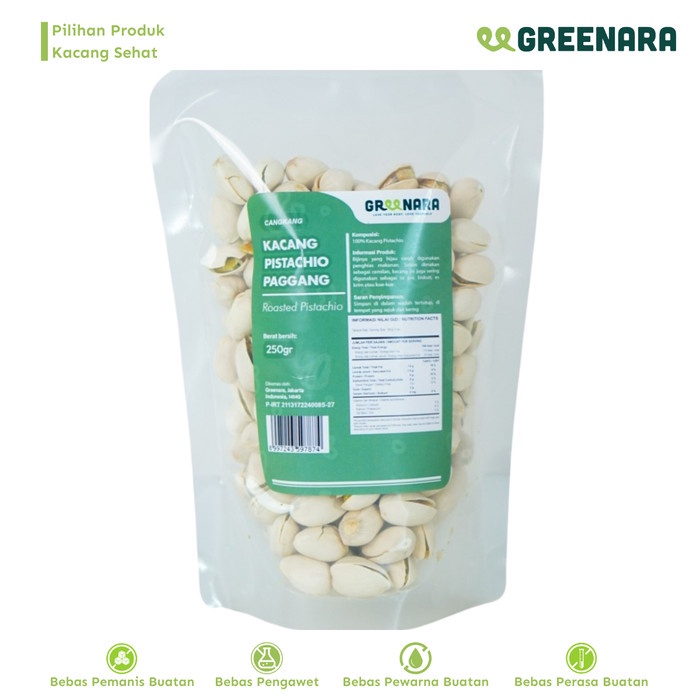 

[KUALITAS PREMIUM] Kacang Pistachio Cangkang 250gr Termurah
