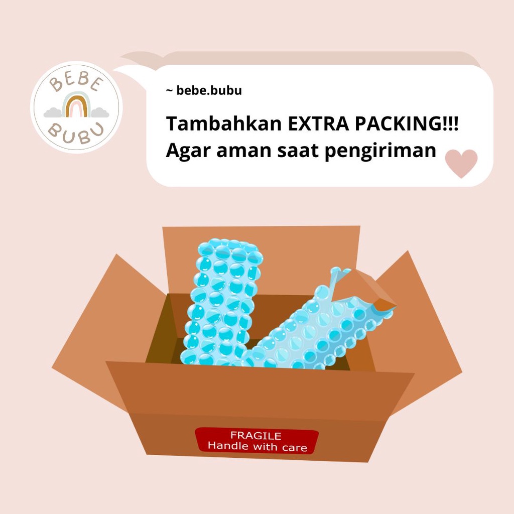 

Extra Packaging Kemasan Ekstra / Tambahan Bubble Wrap / Kardus