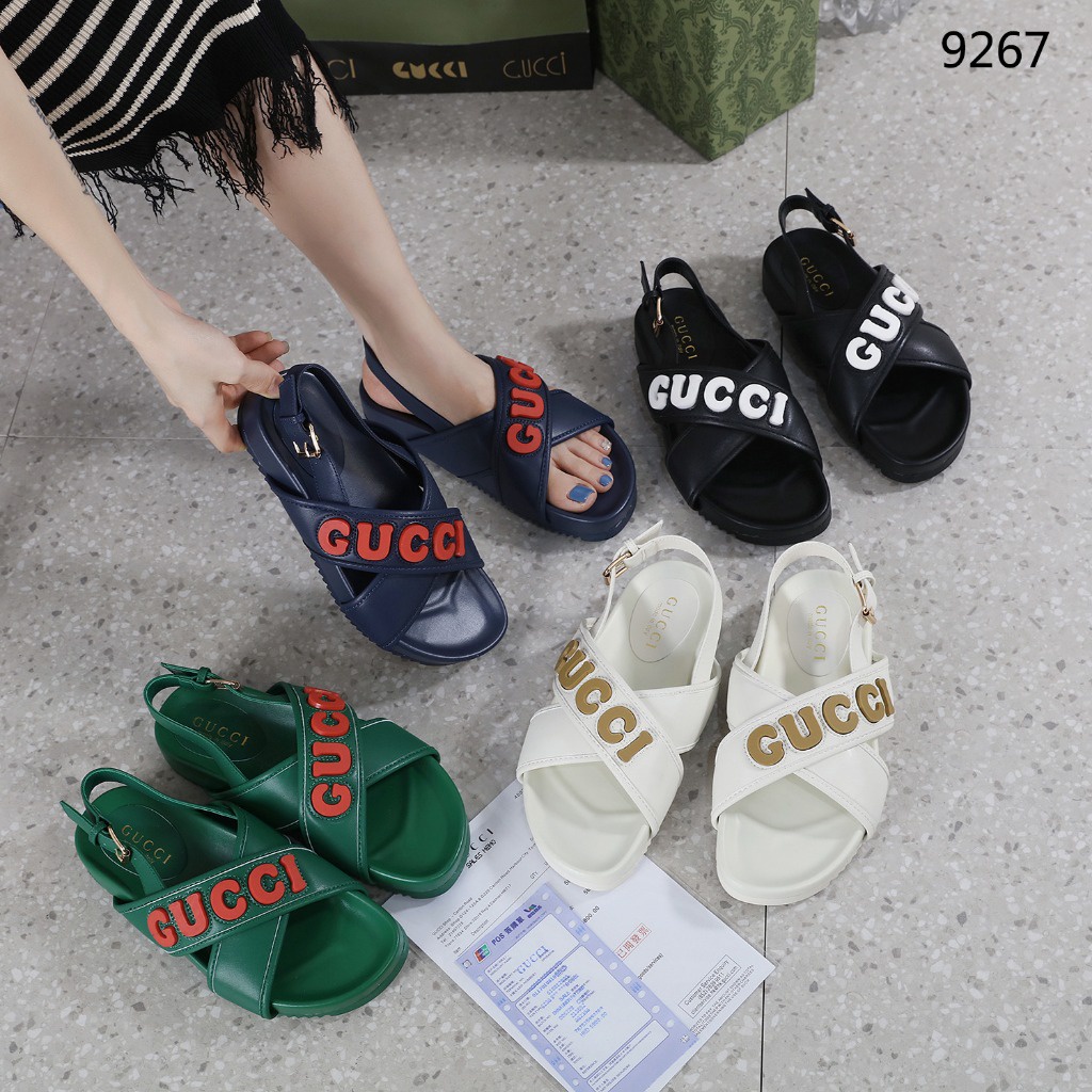 PB Sandal Wanita #9267 Sandal Kualitas: Semi Platinum Bahan: Kulit Lengkap: Box, Paperbag, Invoice