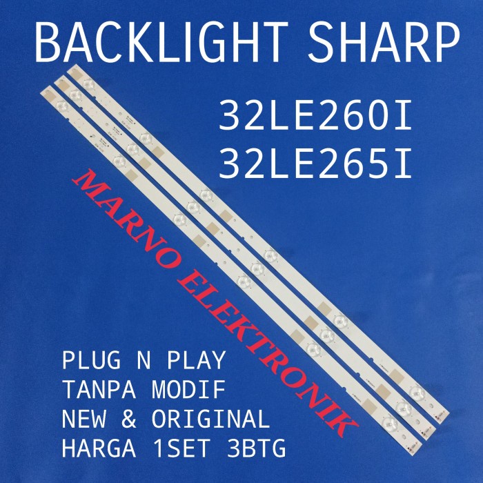 BACKLIGHT SHARP 32LE260I 32LE265I BL LED TV 32LE2601 32LE2651