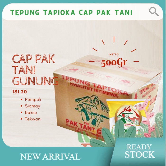 

Sagu Dus Cap Pak Tani Gunung Isi 20 x 500gr - Kargo