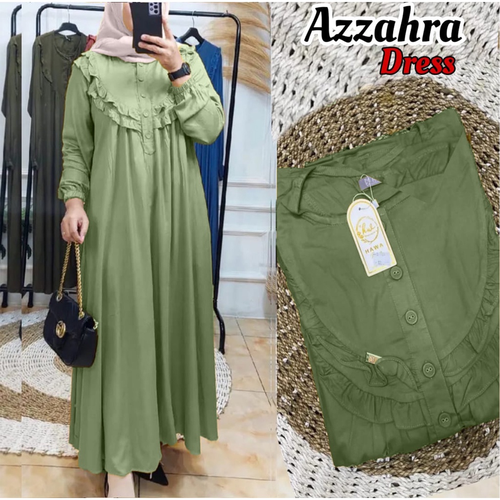 AZZAHRA DRESS MAXY JUMBO TERLARIS - GAMIS CRINKLE JUMBO LD 120