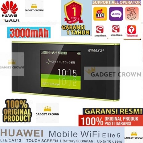 Mifi 4G Huawei Elite 5 Modem Wifi Mobile Portable Support All Operator