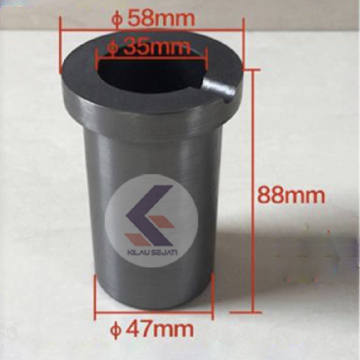1 kg Grafit Crucible / Graphite Crucible Melting Pot 1 kg emas