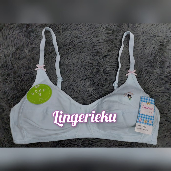 Bra BH Miniset Anak Remaja Perempuan Sorex 3311 Step 3 - Biru Muda, Size 36